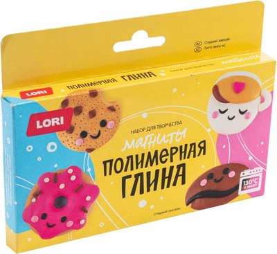 

Набор для творчества, Полимерная глина. Магниты. Сладкий завтрак / Пг-021