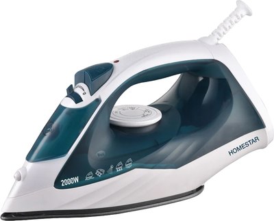 Утюг HomeStar HS-4008 / 105375 (белый/зеленый) - 
