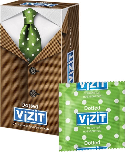 Презервативы Vizit Dotted (12шт)