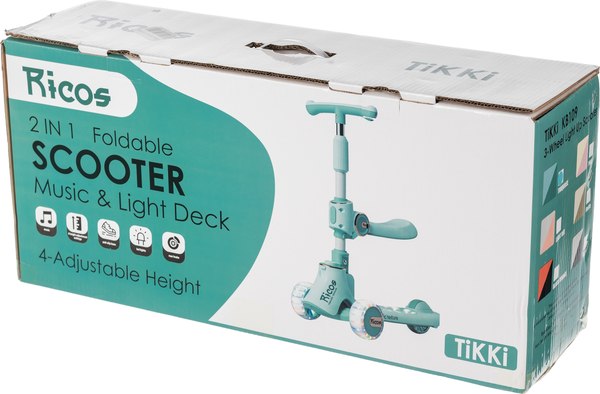 Самокат детский Ricos TiKKi KB109 (бирюзовый)