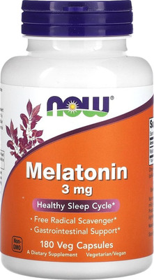 

Пищевая добавка, Now Foods Melatonin 3 mg