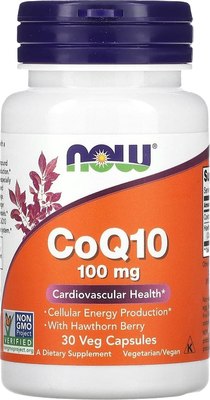 Коэнзим NOW Co Q10 100mg (30капсул) - 