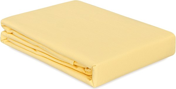 Простыня Tkano Essential TK24-FS0030 на резинке (светло-желтый)