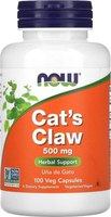 Пищевая добавка NOW Cat's Claw 500mg (100капсул) - 