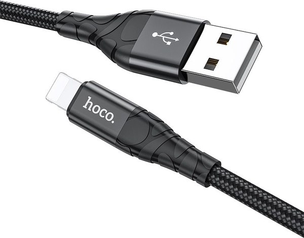 Кабель Hoco DU02 Lightning (0.25м, черный)