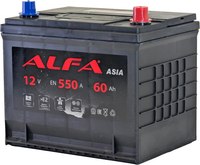 Автомобильный аккумулятор ALFA battery Asia JR 550A (60 А/ч) - 