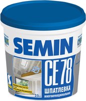 Шпатлевка готовая Semin CE 78 универсальная полимерная (20кг, синяя крышка) - 