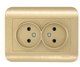 Розетка Luxar Deco 10.035.05 (шампань) - 
