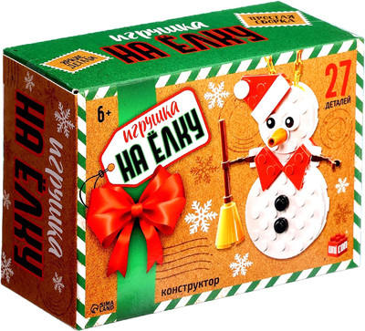 

Конструктор, Новый год! Игрушка на елку. Снеговичок / 10248707