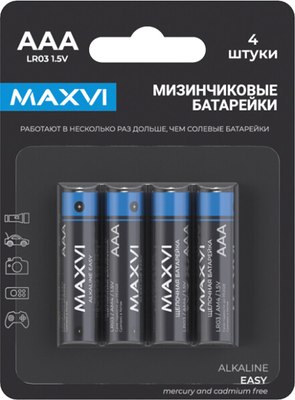 

Комплект батареек, MBLR03ES4 AAA