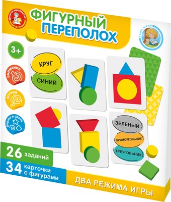 

Развивающая игра, Фигурный переполох / 05249