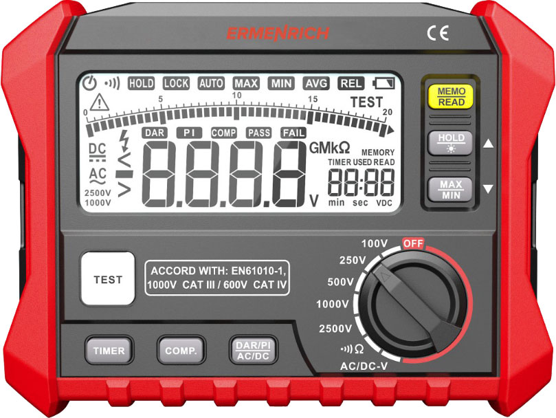 Мультиметр цифровой Ermenrich Ping ET50 / 82962