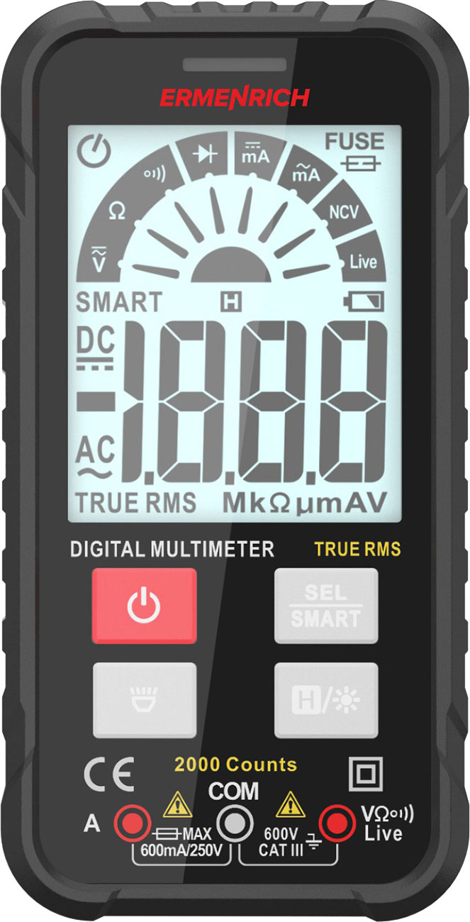 Мультиметр цифровой Ermenrich Zing TC16 / 82982