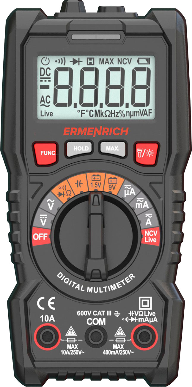 Мультиметр цифровой Ermenrich Zing TC13 / 82980