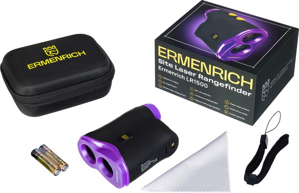 Лазерный дальномер Ermenrich LR1500 / 84085 (фиолетовый)