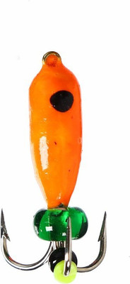 Мормышка Yugana Чертик с глазом / 10104632 (оранжевый/черный) - 