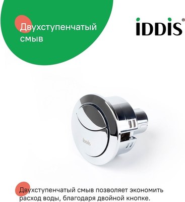 Кнопка смыва IDDIS 92048SB2AR