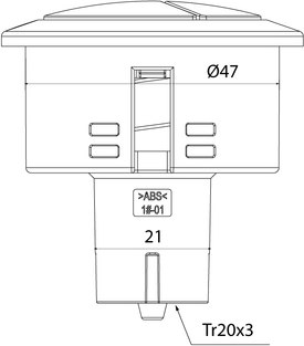 Кнопка смыва IDDIS 92048SB2AR