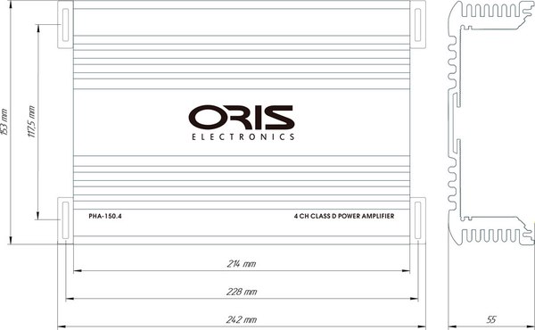 Автомобильный усилитель ORIS Electronics PHA-150.4