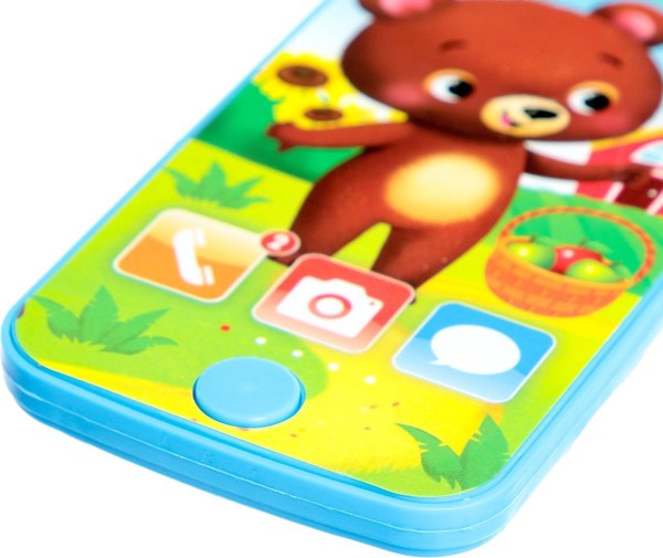 Развивающая игрушка Zabiaka Телефон. Мишка / 7099432 (голубой)