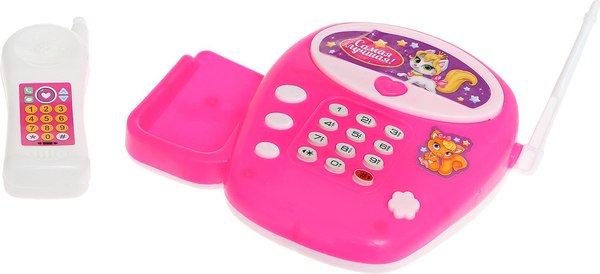 Развивающая игрушка Zabiaka Телефончик. Маленькая леди JH160D / 3217443 (розовый)