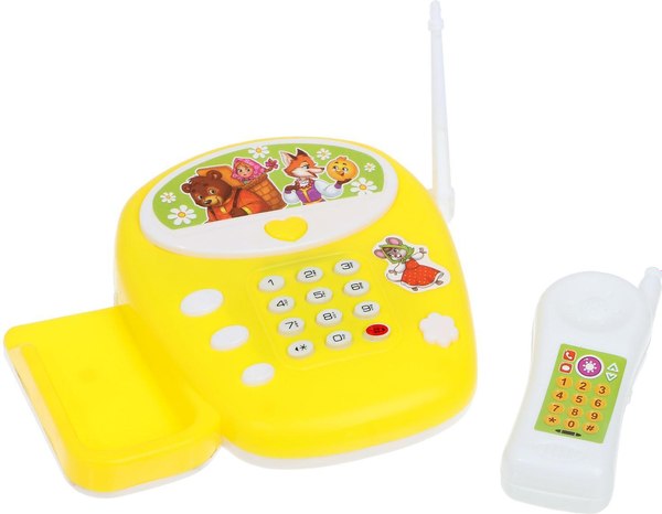 Развивающая игрушка Zabiaka Телефончик. Любимые сказки JH160D / 3217442 (желтый)