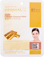 Маска для лица тканевая Dermal Gold Collagen Essence Mask (23г) - 