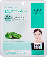 Маска для лица тканевая Dermal Aloe Collagen Essence Mask (23г) - 