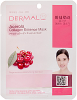 Маска для лица тканевая Dermal Acerola Collagen Essence Mask (23г) - 