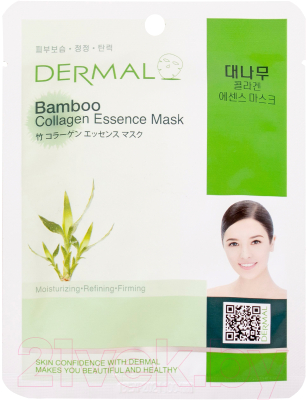 Маска для лица тканевая Dermal Bamboo Collagen Essence Mask (23г)