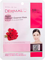 Маска для лица тканевая Dermal Rose Collagen Essence Mask (23г) - 