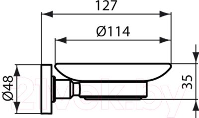 Мыльница Ideal Standard Imo A9122AA