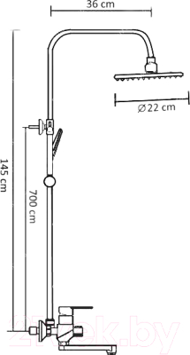 Душевая система Frap F2441