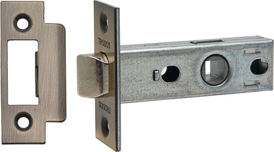 Защелка врезная Trodos 6-45 без фиксации с прямоугольной планкой (металл, бронза) - 