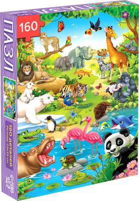 Пазл Puzzle Time Веселый зоопарк / 6880876 (160эл) - 
