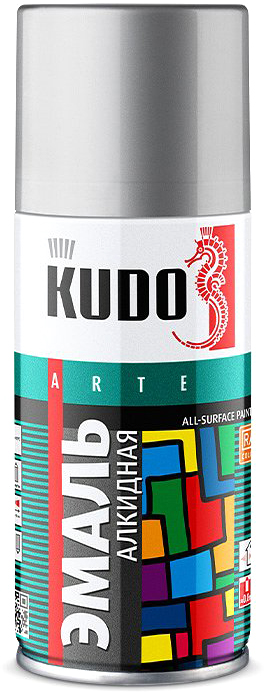 Эмаль Kudo Универсальная RAL-9005 / KU-1102.1 (210мл, черный матовый)