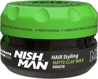 Глина для укладки волос NishMan M2 Hair Matte Clay матовая (30мл) - 