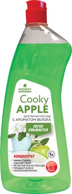 Средство для мытья посуды Prosept Гель Cooky Apple с ароматом яблока концентрат (1л) - 