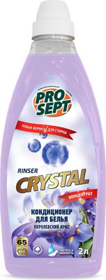 Кондиционер для белья Prosept Crystal Rinser с ароматом Королевского ириса концентрат (2л) - 