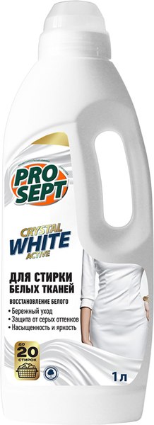 Гель для стирки Prosept Жидкое моющее средство Crystal White концентрат (1л)