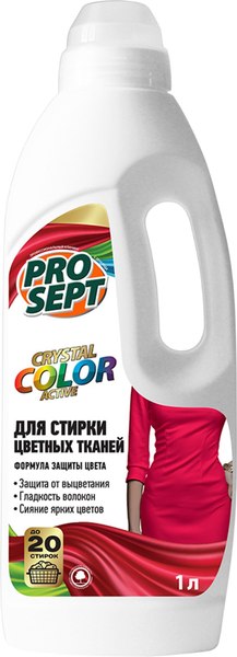 Гель для стирки Prosept Жидкое моющее средство Crystal Color концентрат (1л)