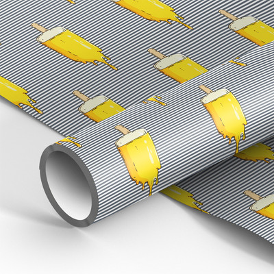 Бумага для оформления подарков Meshu Мороженое / MS_53469 -