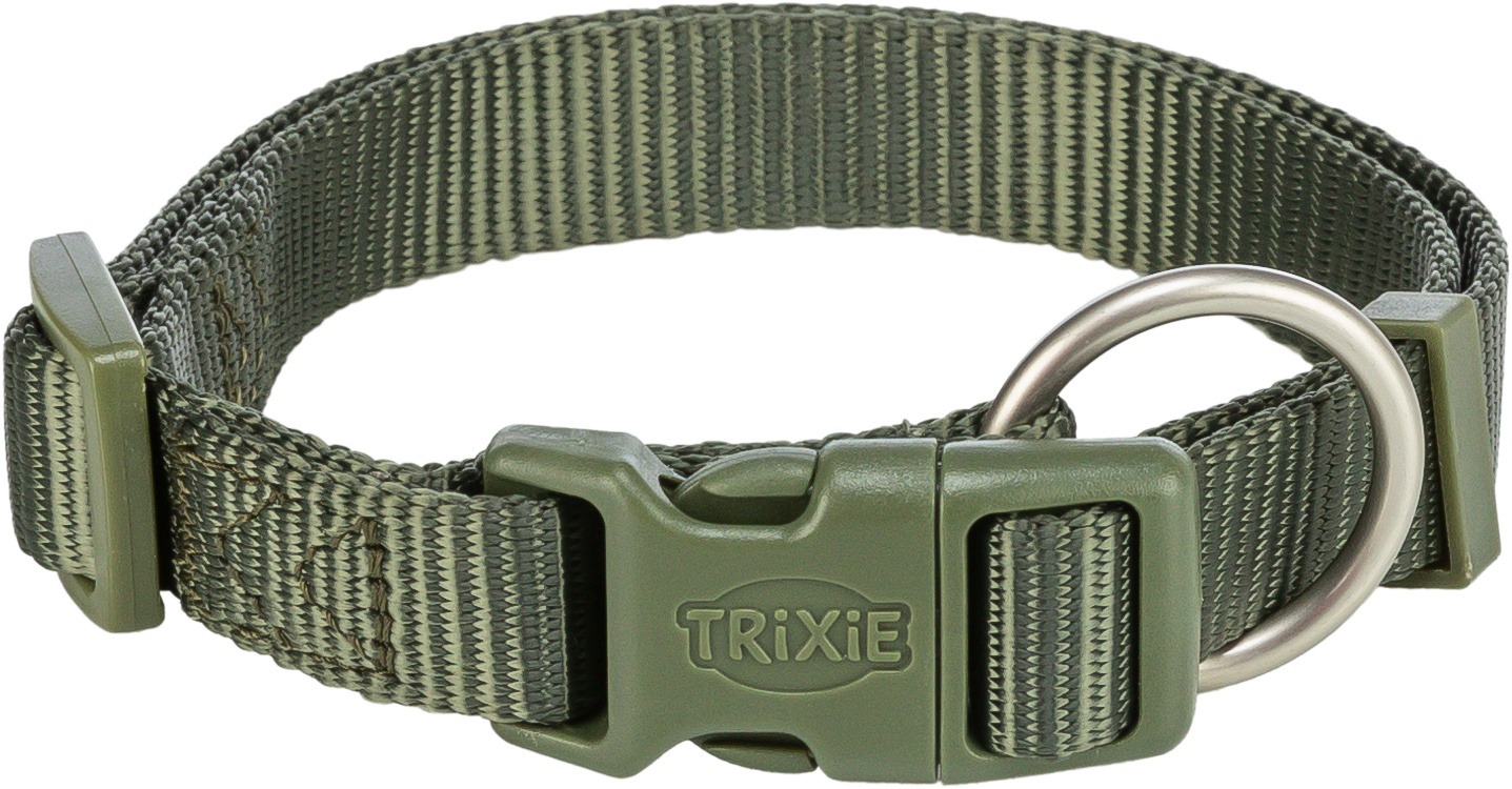 Ошейник Trixie Premium Collar 201533 (S-M, оливково-зеленый)