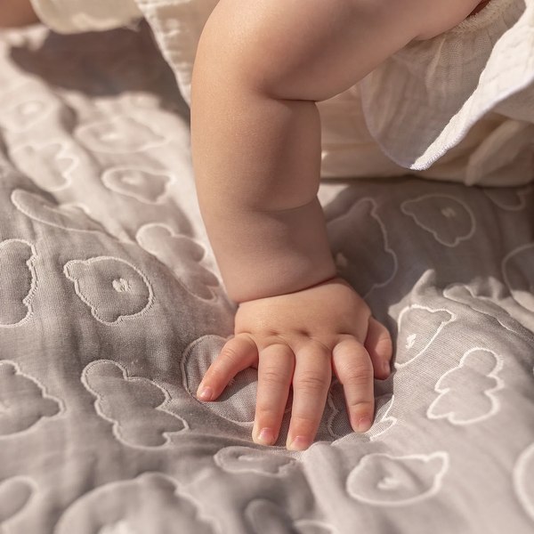 Плед для малышей Perina Soft Cotton / ПЛ-02.6 (серый)