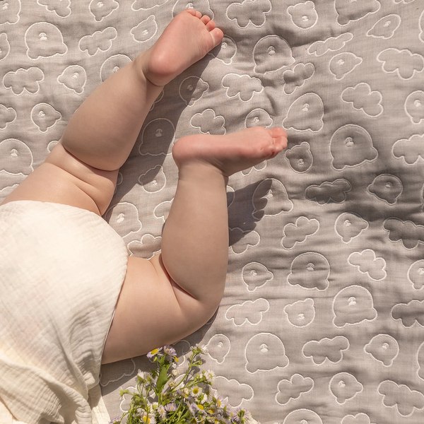Плед для малышей Perina Soft Cotton / ПЛ-02.6 (серый)