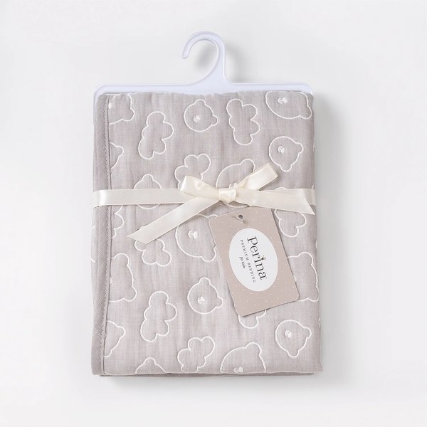 Плед для малышей Perina Soft Cotton / ПЛ-02.6 (серый)