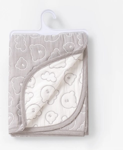 Плед для малышей Perina Soft Cotton / ПЛ-02.6 (серый)
