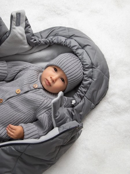 Конверт детский Amarobaby Heat / AB-OD24-6102H-SE-85 (серый, р.85)