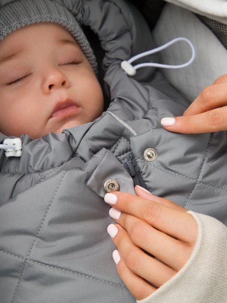 Конверт детский Amarobaby Heat / AB-OD24-6102H-SE-85 (серый, р.85)