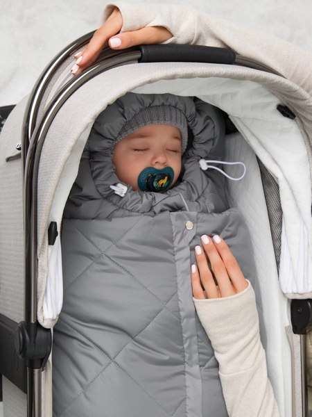 Конверт детский Amarobaby Heat / AB-OD24-6102H-SE-85 (серый, р.85)